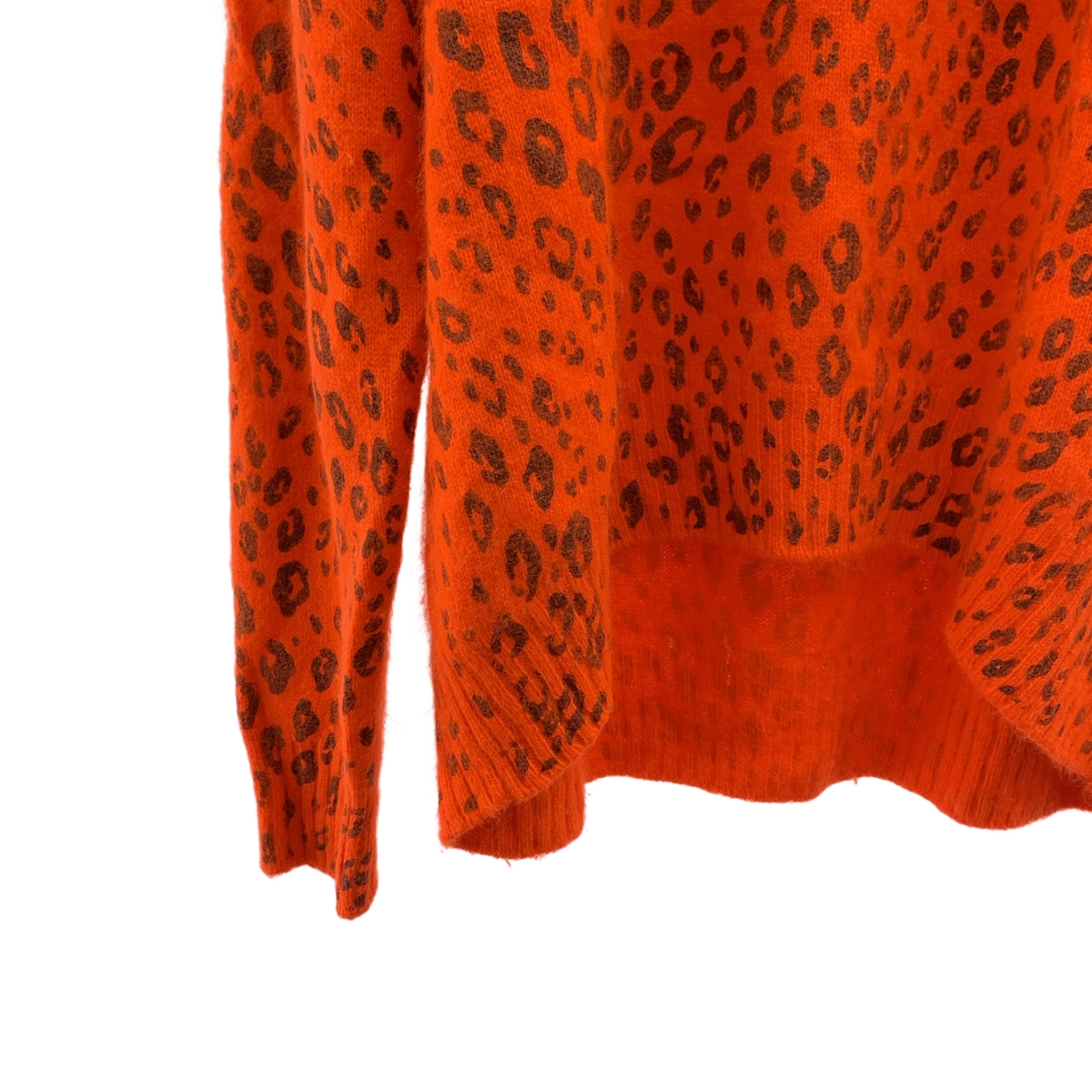 tricot COMME des GARCONS / トリココムデギャルソン プリント加工 アンゴラ レオパード タートルネック ニット