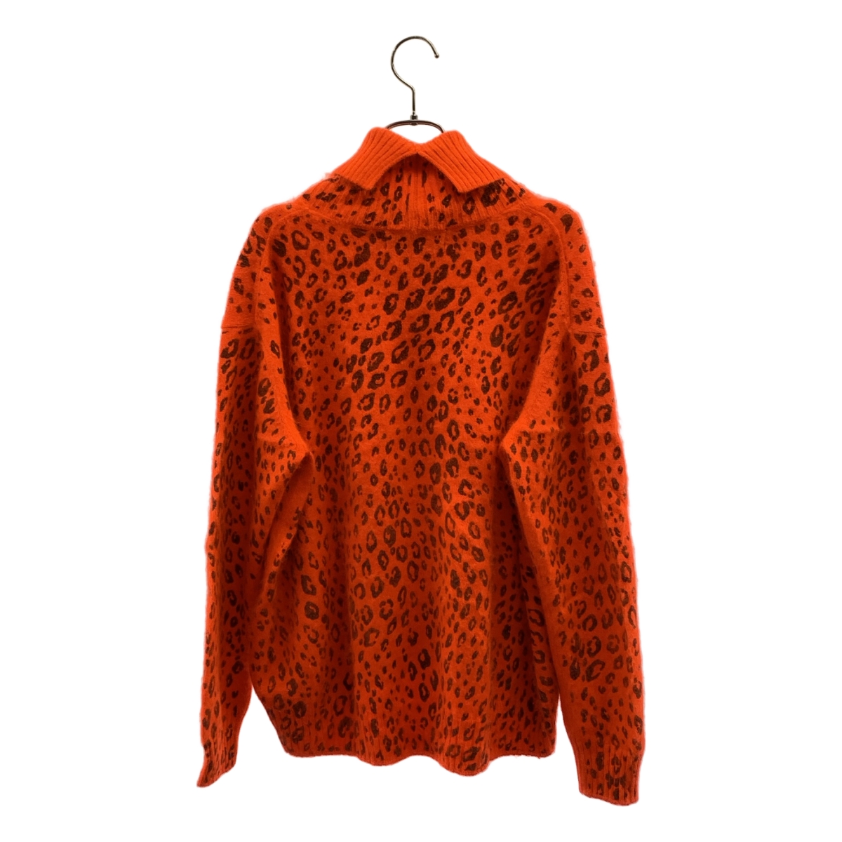 tricot COMME des GARCONS / トリココムデギャルソン プリント加工 アンゴラ レオパード タートルネック ニット