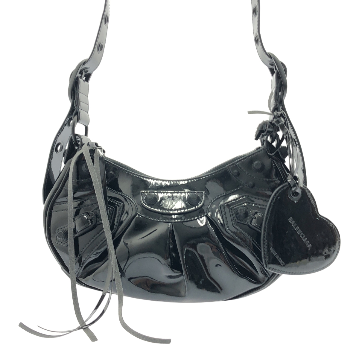 BALENCIAGA / バレンシアガ ル・カゴール XS エナメル ショルダーバッグ