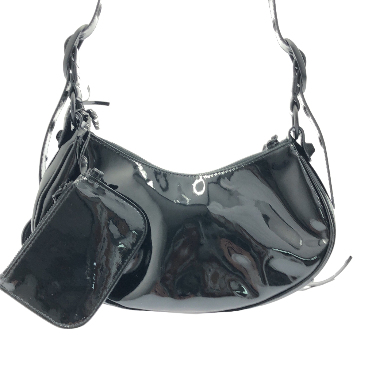 BALENCIAGA / バレンシアガ ル・カゴール XS エナメル ショルダーバッグ