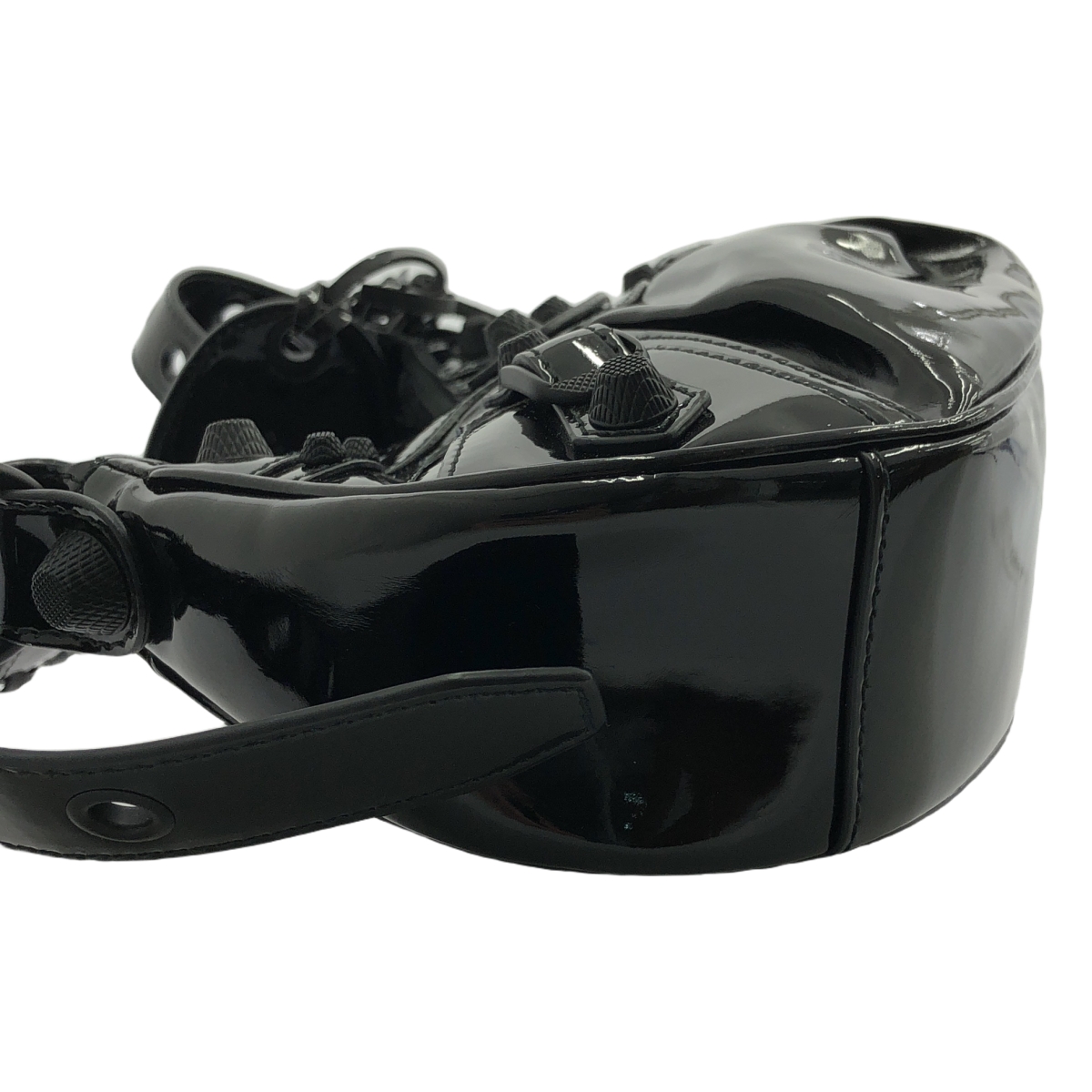 BALENCIAGA / バレンシアガ ル・カゴール XS エナメル ショルダーバッグ