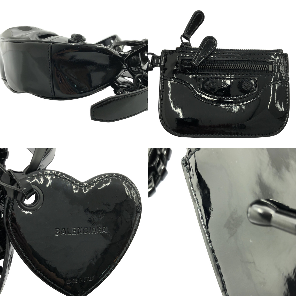 BALENCIAGA / バレンシアガ ル・カゴール XS エナメル ショルダーバッグ