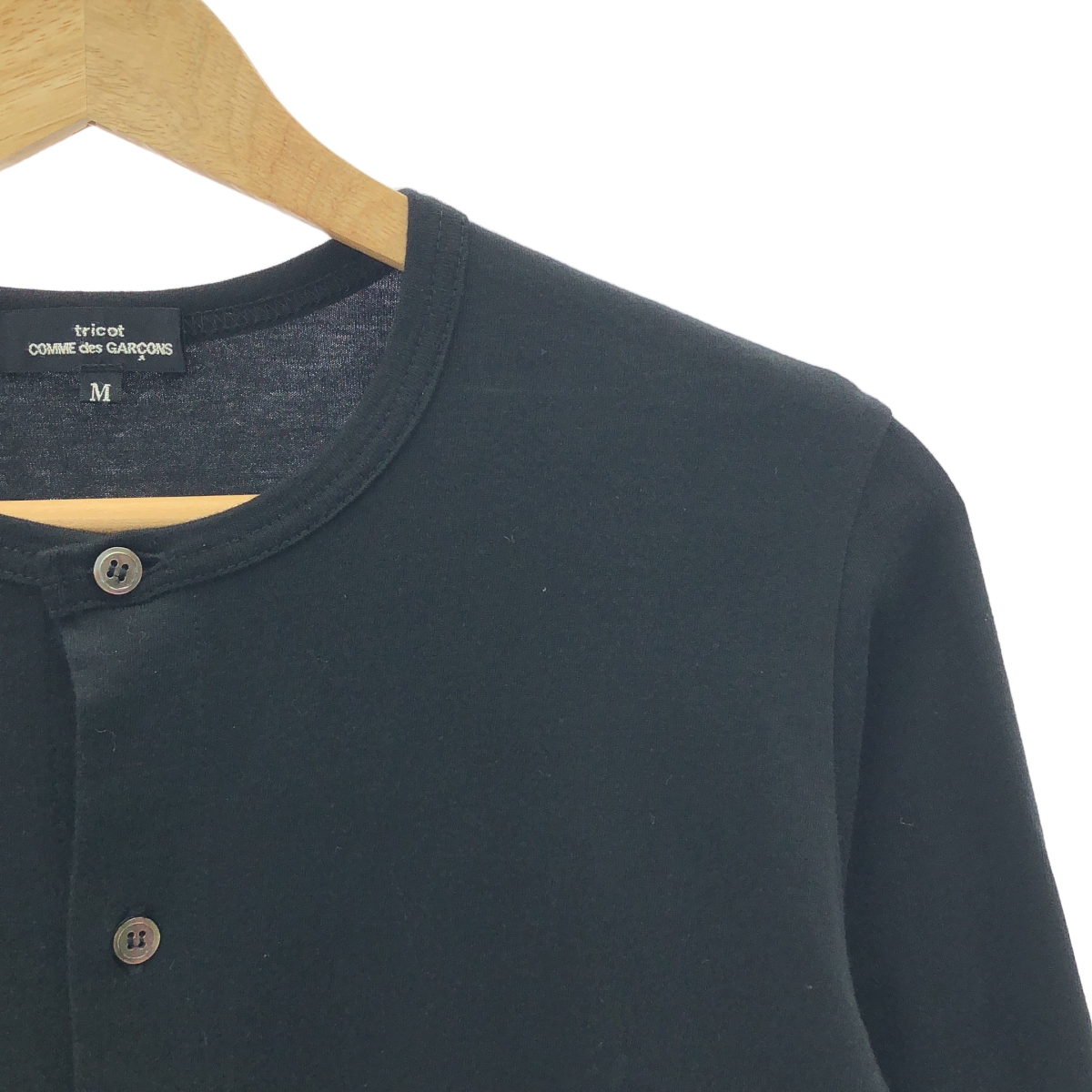 tricot COMME des GARCONS / トリココムデギャルソン コットン ラウンドネック カーディガン