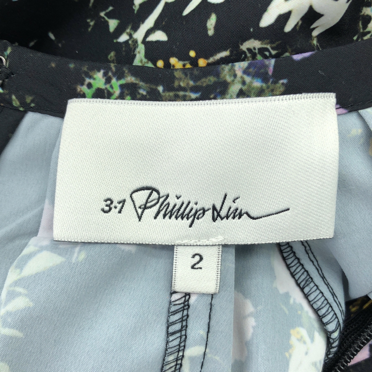 3.1 Phillip Lim / スリーワンフィリップリム シャーリングスリーブ フラワープリント ワンピース