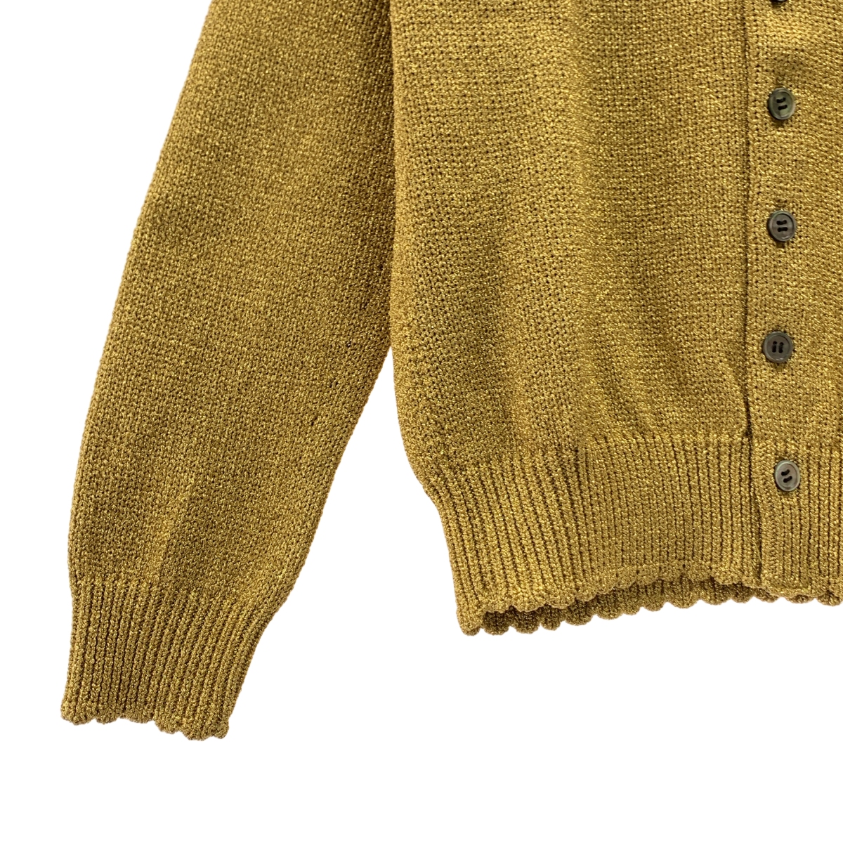 tao COMME des GARCONS / タオコムデギャルソン ラメリリヤーン天竺ニットカーディガン