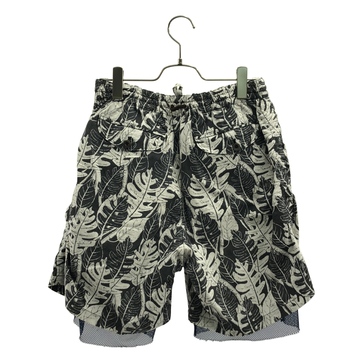 kolor / カラー 伊勢丹別注 ボタニカルプリント メッシュレイヤード ショートパンツ