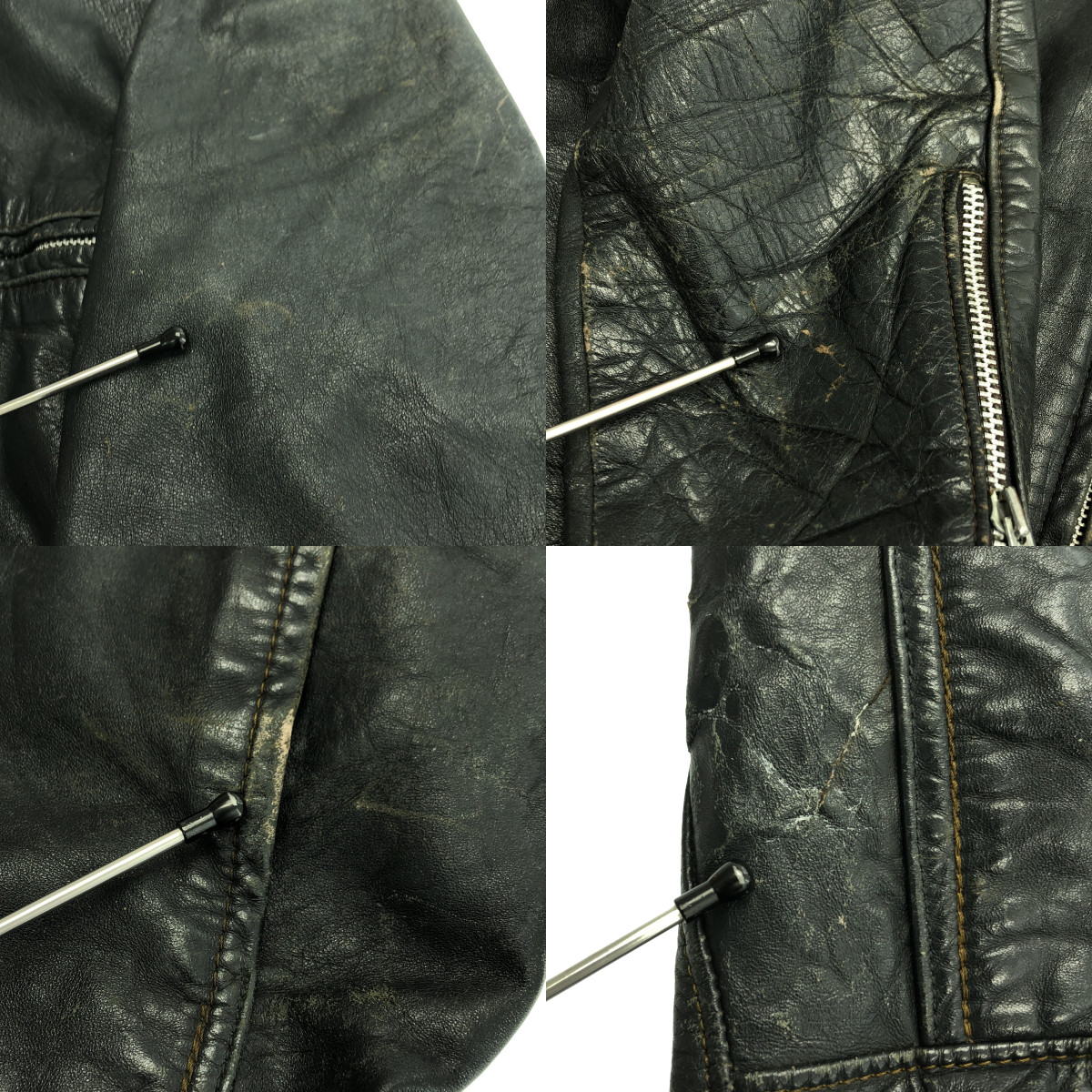 VINTAGE / ヴィンテージ古着 BROOKS / レザー シングルライダースジャケット