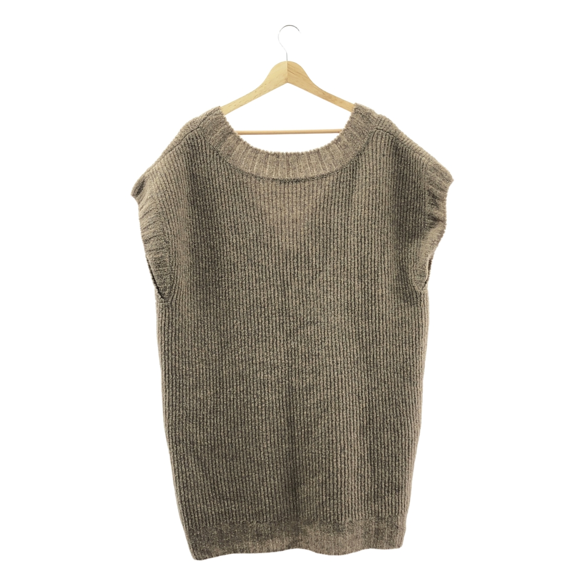 NEHERA / ネヘラ ウール ナイロン Vネック ノースリーブ ロング ニット