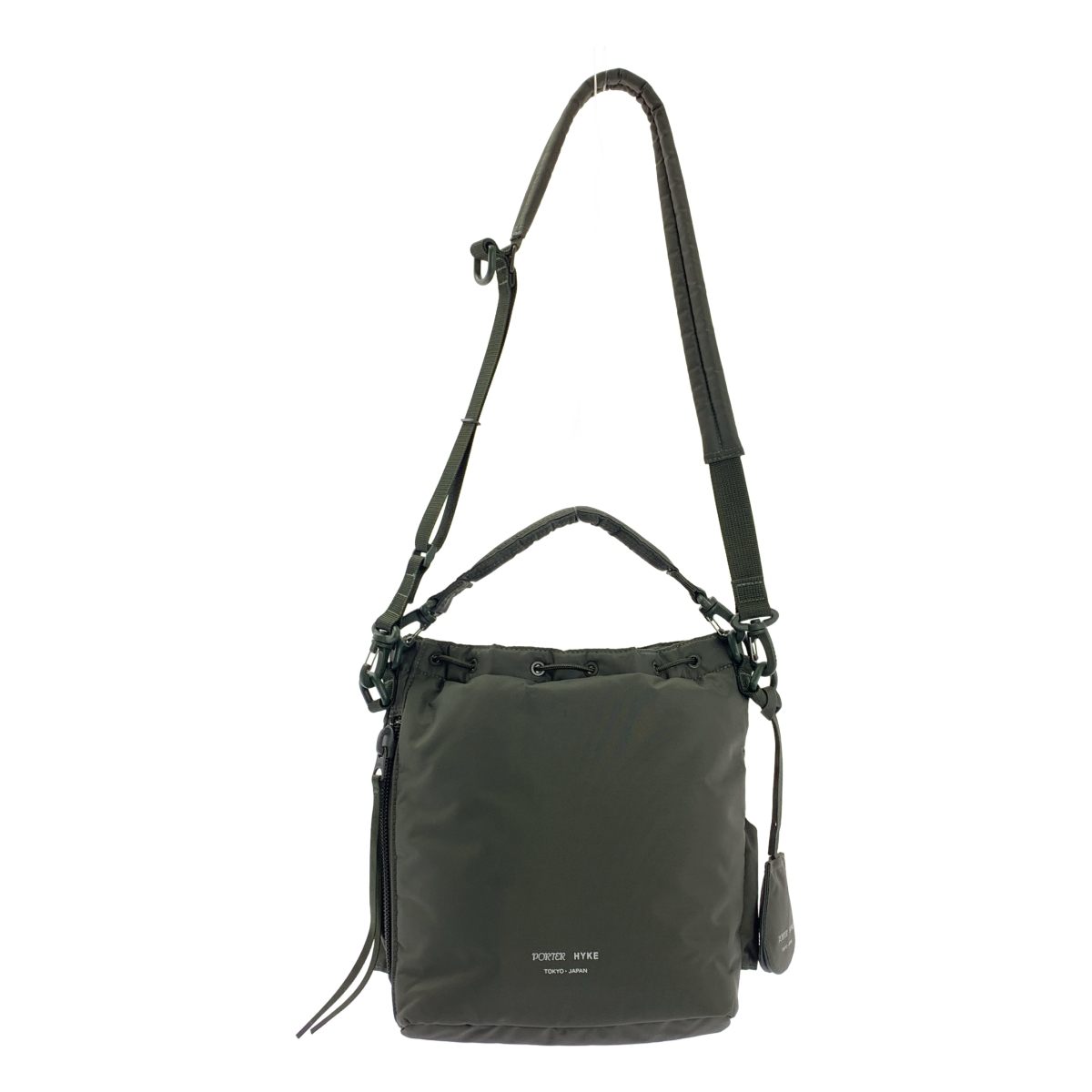 HYKE / ハイク × PORTER / ポーター TOOL BAG / 2way ショルダー付き ロゴ ドローストリング 巾着 ハンドル ツールバッグ