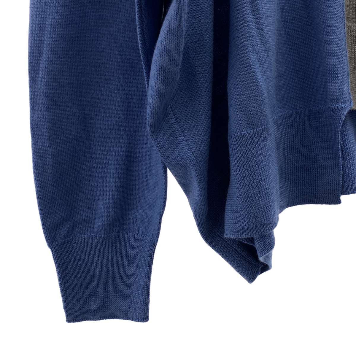 kolor / カラー ロゴ ダブルネック ドッキング ニット