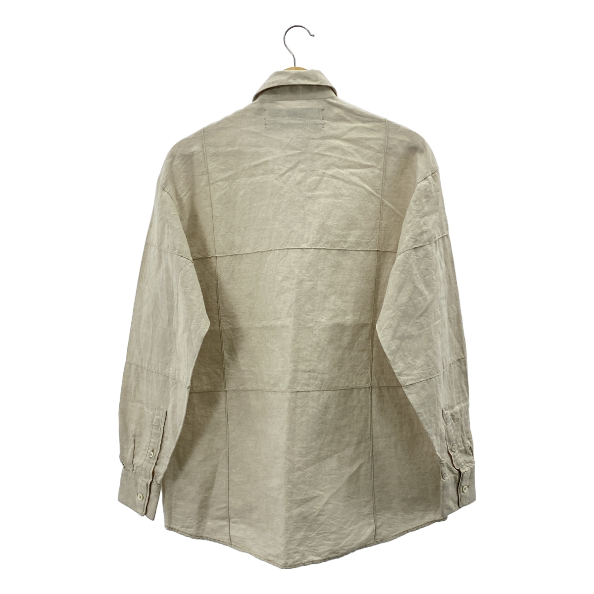 JACQUEMUS / ジャックムス LANNEE97 コットン リネン パッチワーク シャツ