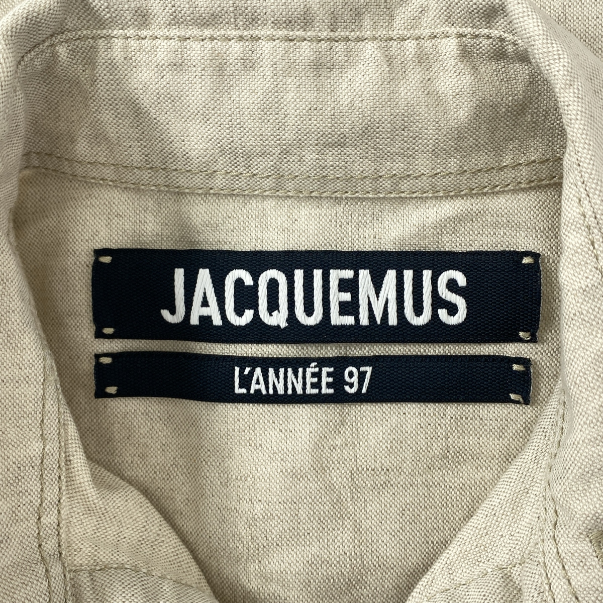 JACQUEMUS / ジャックムス LANNEE97 コットン リネン パッチワーク シャツ