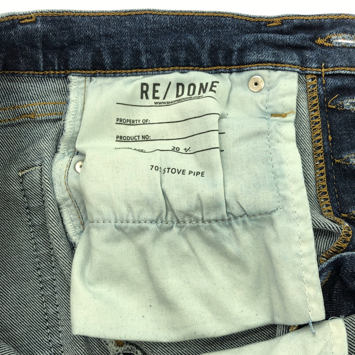 RE/DONE / リダン 70s Stove Pipe Denim Pants ストレッチ デニムパンツ