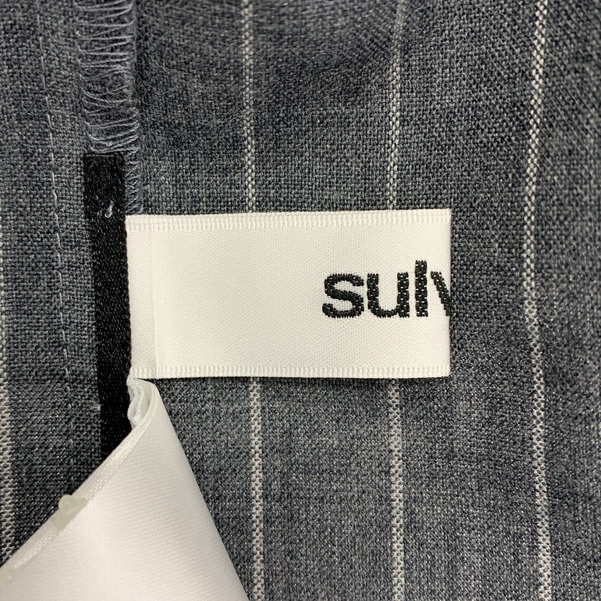 sulvam / サルバム ストライプ カットオフ ショート オーバー シャツ カットソー