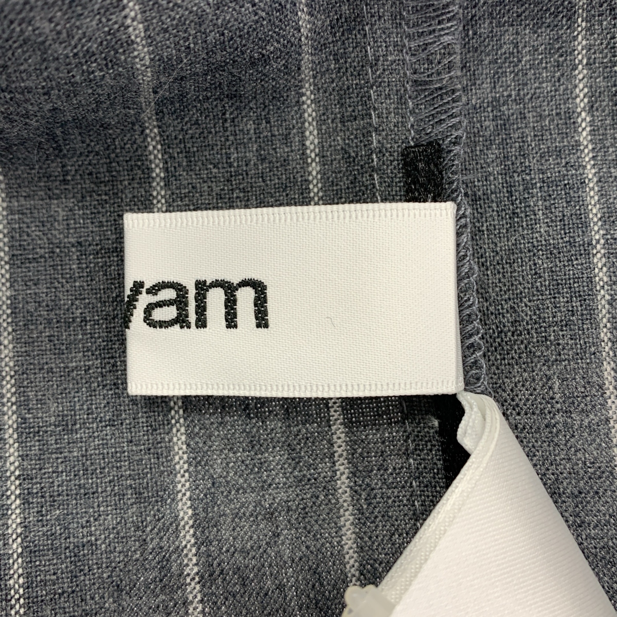 sulvam / サルバム ストライプ カットオフ ショート オーバー シャツ カットソー