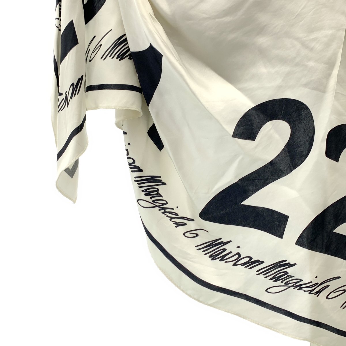 MM6 Maison Margiela / エムエムシックスメゾンマルジェラ スカーフ ドッキング オーバーサイズ クルーネック カットソー