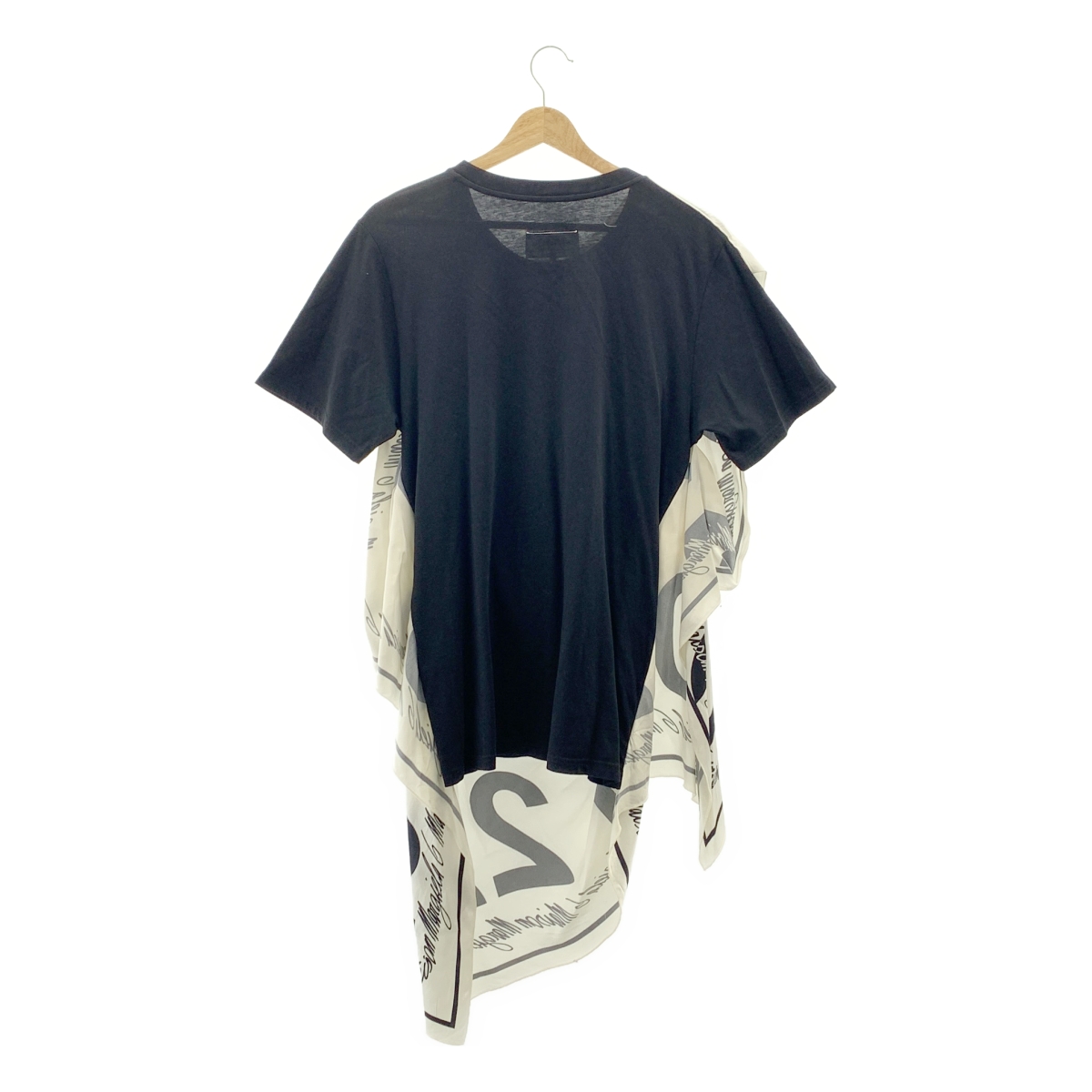 MM6 Maison Margiela / エムエムシックスメゾンマルジェラ スカーフ ドッキング オーバーサイズ クルーネック カットソー