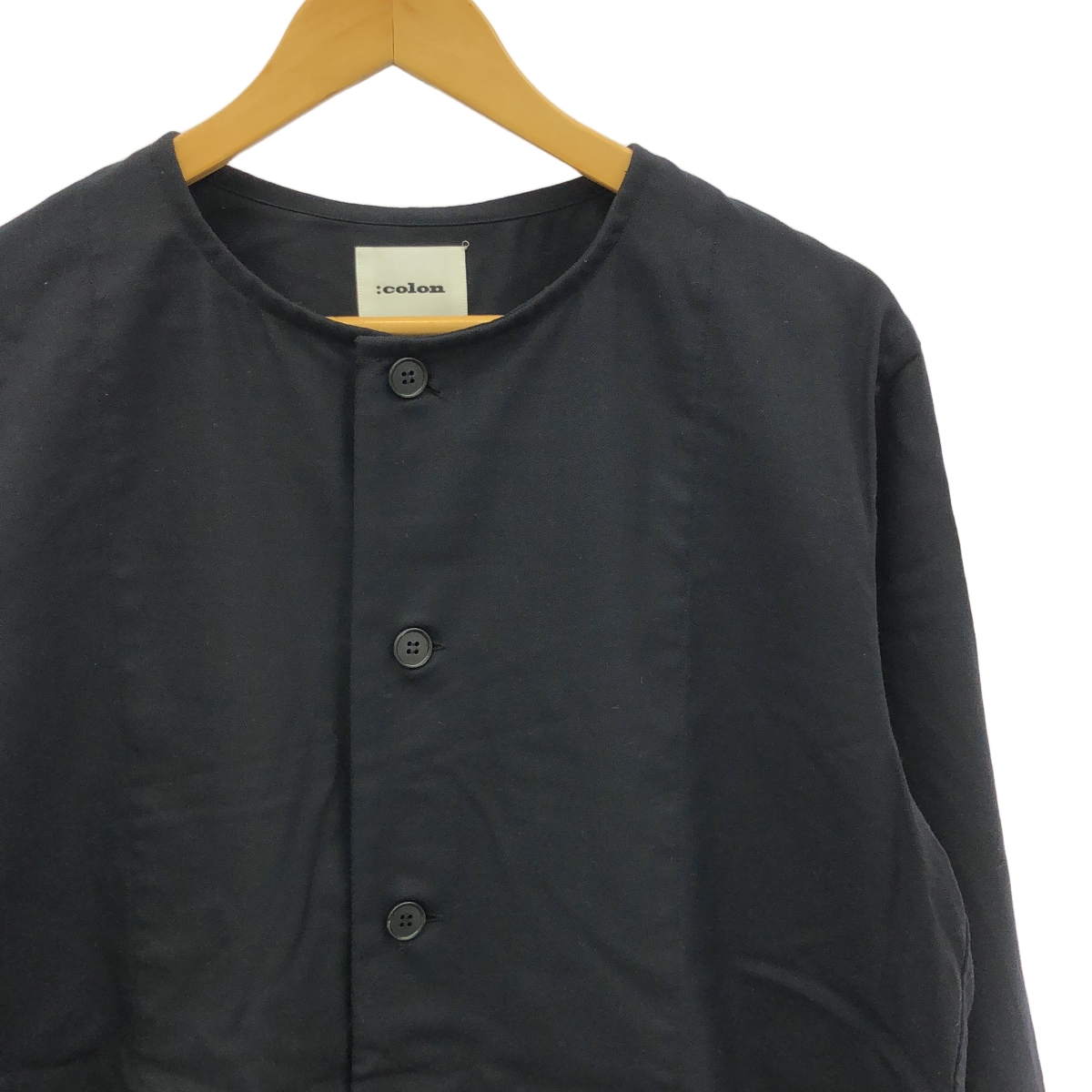 その他 CSH-11 ウール サキソニー ノーカラーシャツ ブルゾン