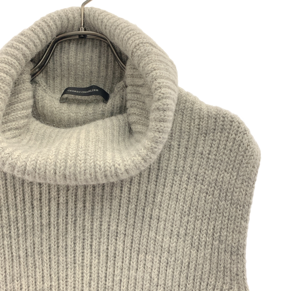 CEDRIC CHARLIER / セドリックシャルリエ ウール ハイネック ニット ワンピース