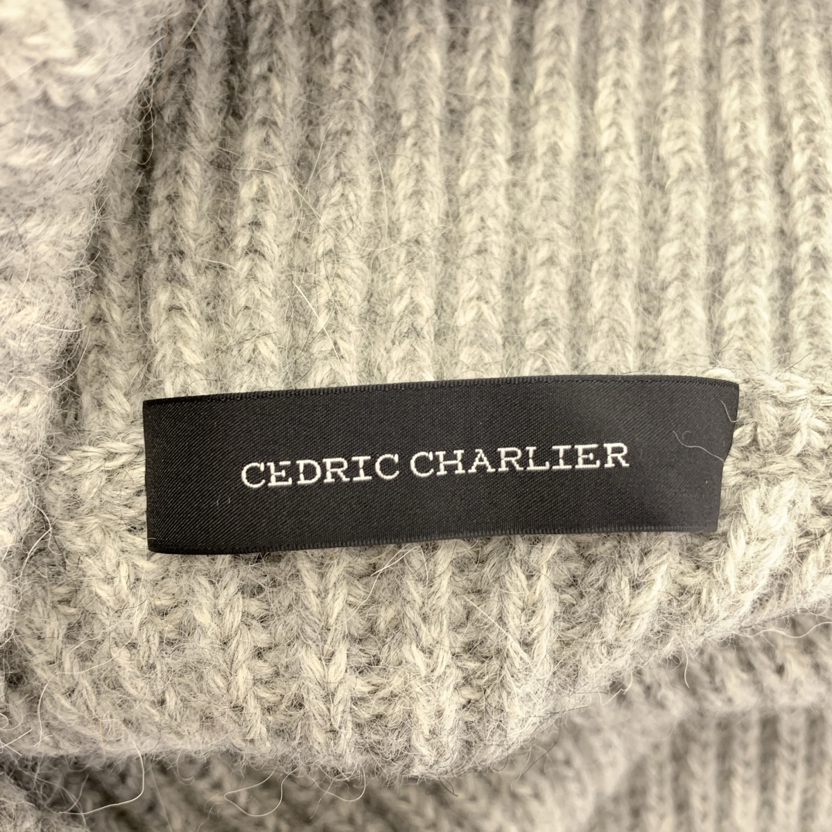 CEDRIC CHARLIER / セドリックシャルリエ ウール ハイネック ニット ワンピース