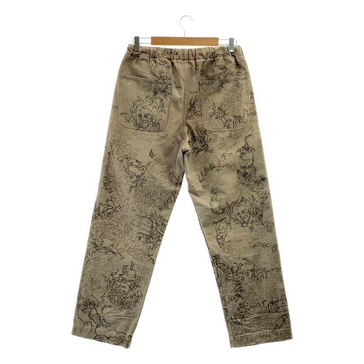 その他 Underdrawing Pant アートワーク 刺しゅう プリント コットン イージーパンツ