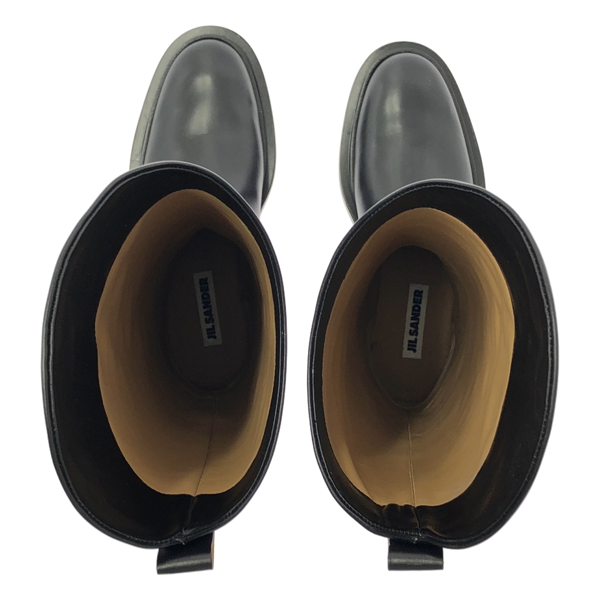 JIL SANDER / ジルサンダー Asymmetrical Leather Boots レザー ロングブーツ