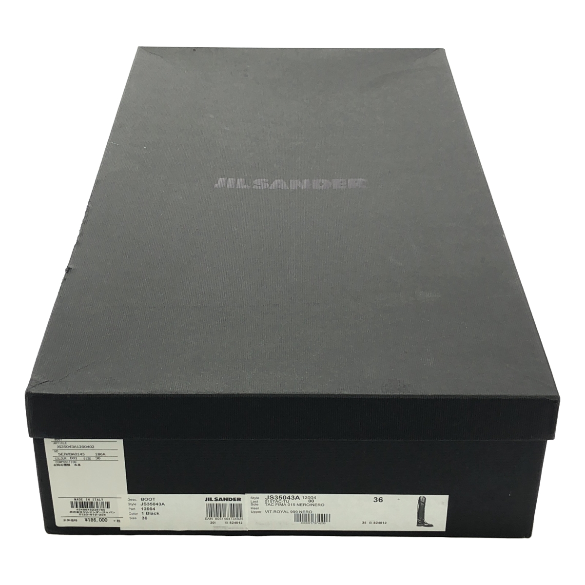 JIL SANDER / ジルサンダー Asymmetrical Leather Boots レザー ロングブーツ