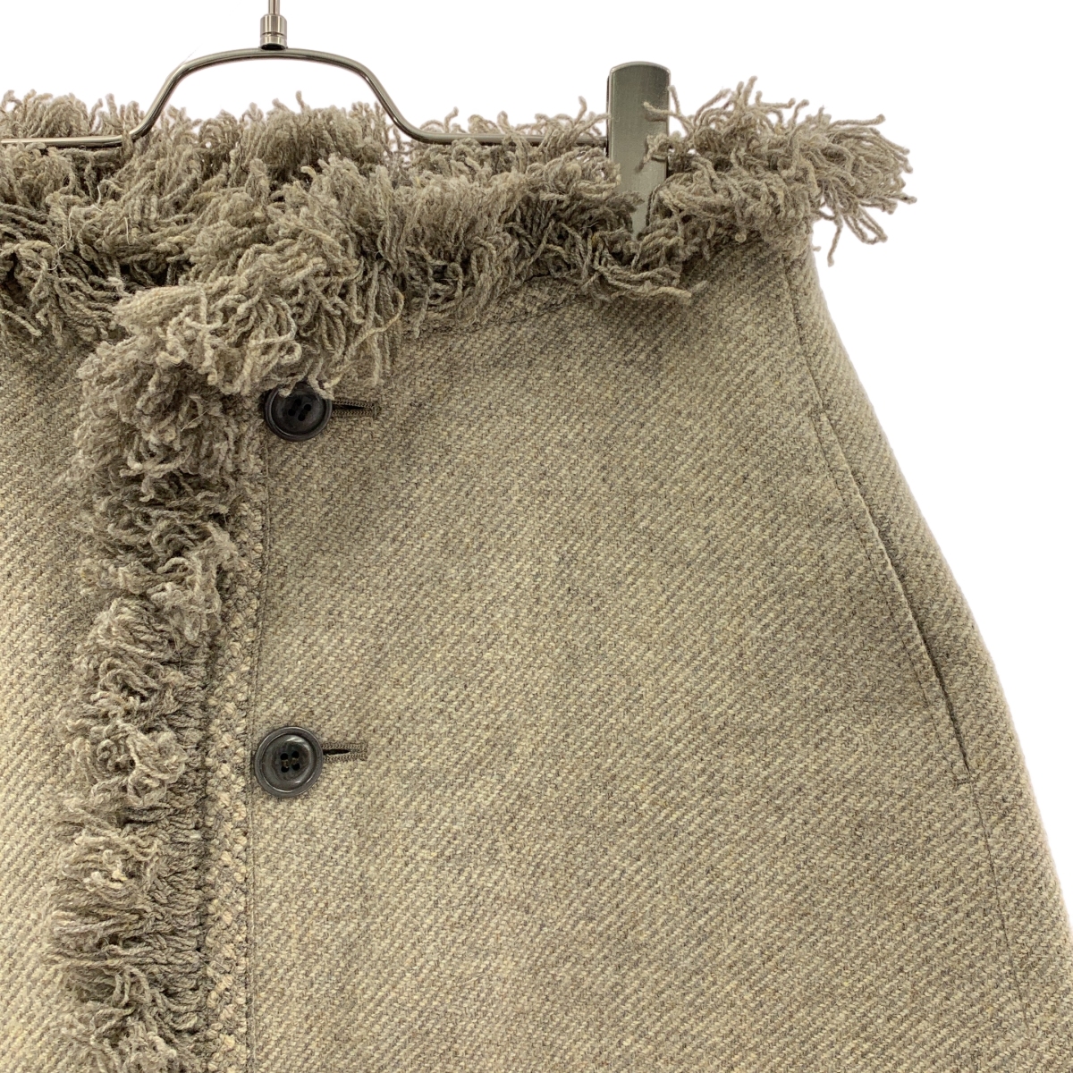 beautiful people / ビューティフルピープル 2Way ウール フリンジ ケープ スカート