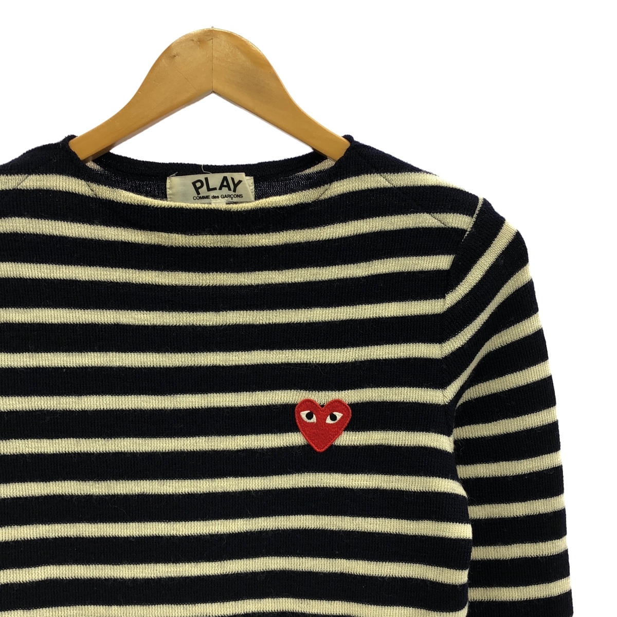 PLAY COMME des GARCONS / プレイコムデギャルソン ウール ボーダー ボートネックニット