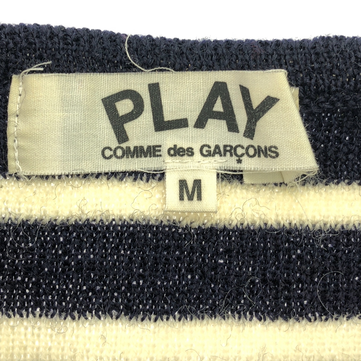 PLAY COMME des GARCONS / プレイコムデギャルソン ウール ボーダー ボートネックニット