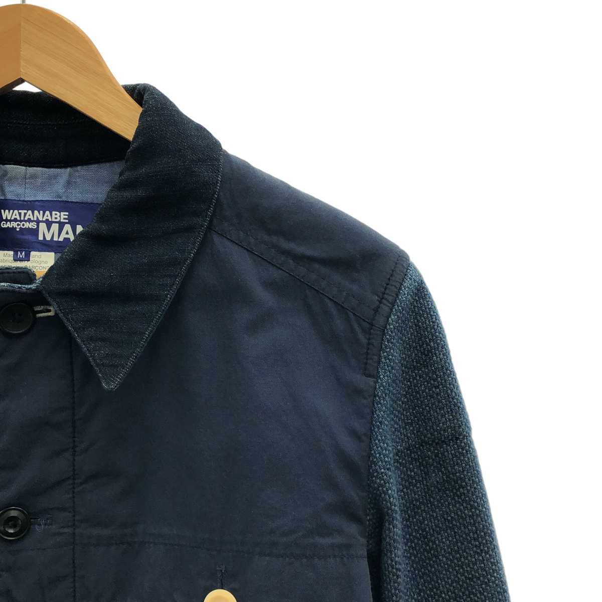 JUNYA WATANABE COMME des GARCONS MAN / ジュンヤワタナベコムデギャルソンマン Hervier Productions レザー エルボーパッチ ジャケット