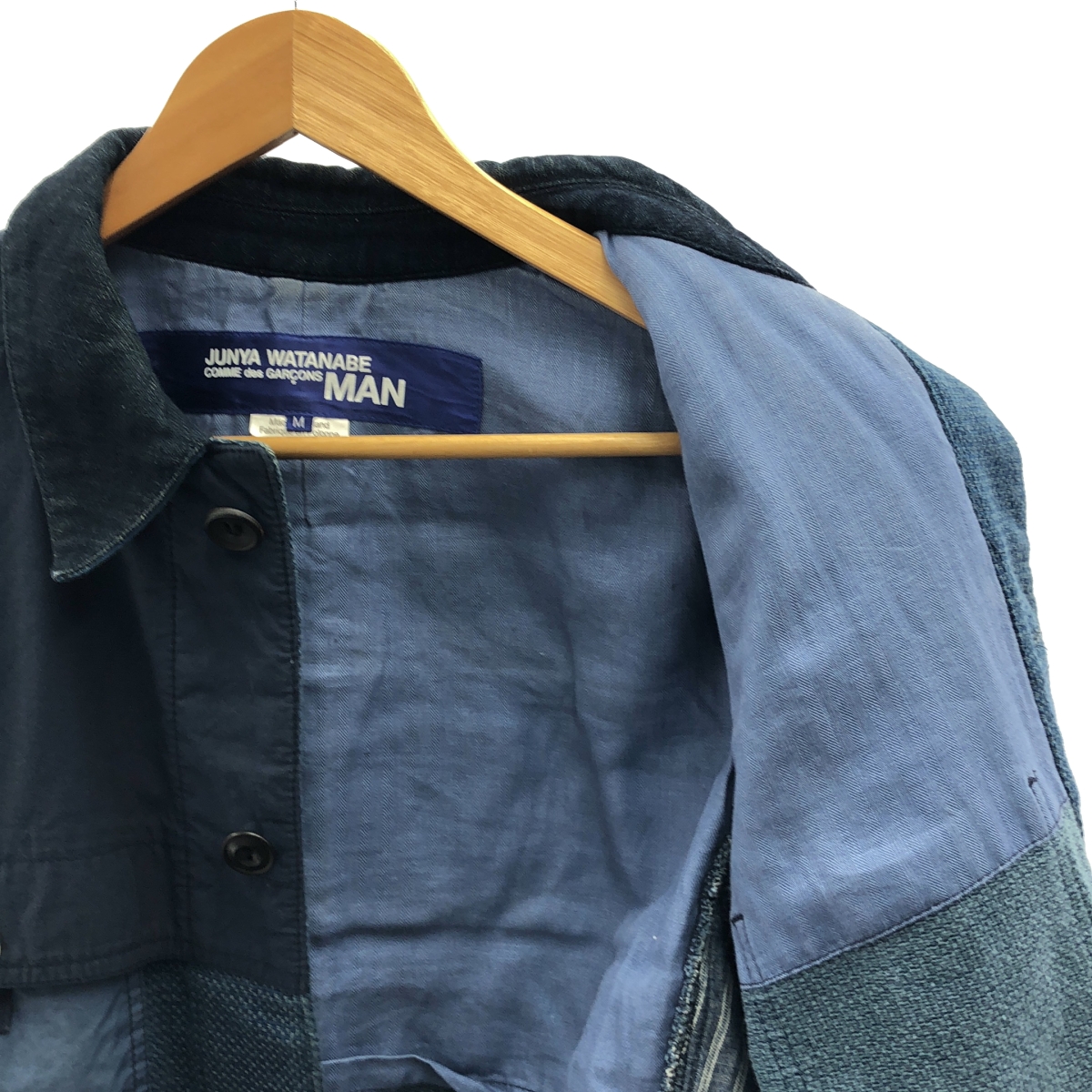 JUNYA WATANABE COMME des GARCONS MAN / ジュンヤワタナベコムデギャルソンマン Hervier Productions レザー エルボーパッチ ジャケット