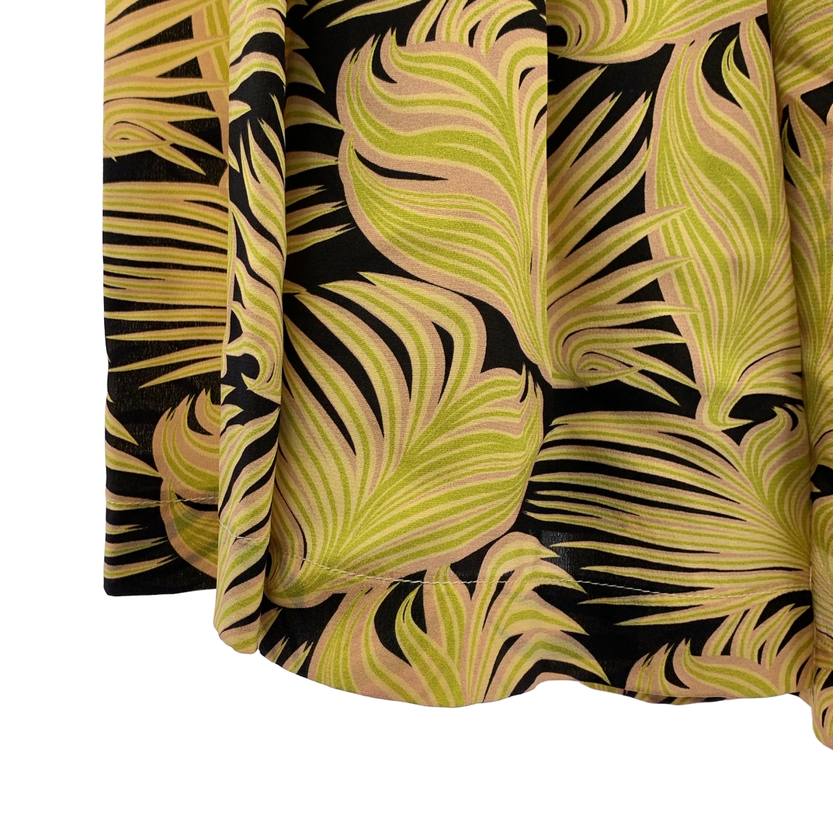 その他 silk 100% / シルク 総柄 ギャザー ボリューム ワンピース