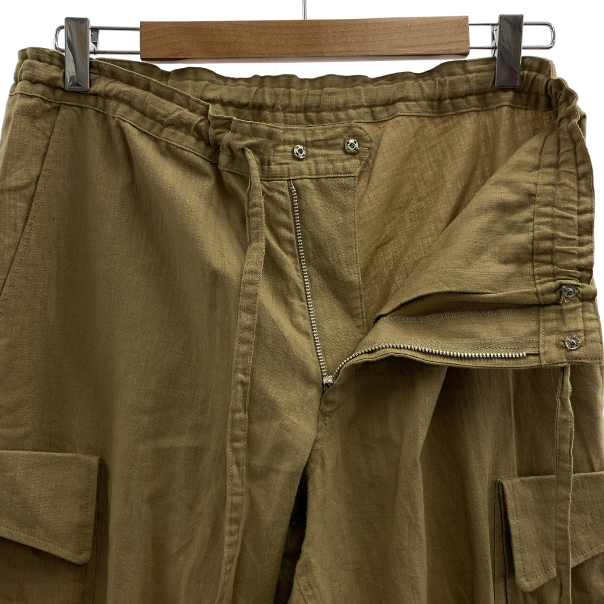 YOHJI YAMAMOTO +NOIR / ヨウジヤマモトプリュスノアール 裾アジャスター ドローストリング カーゴ パンツ