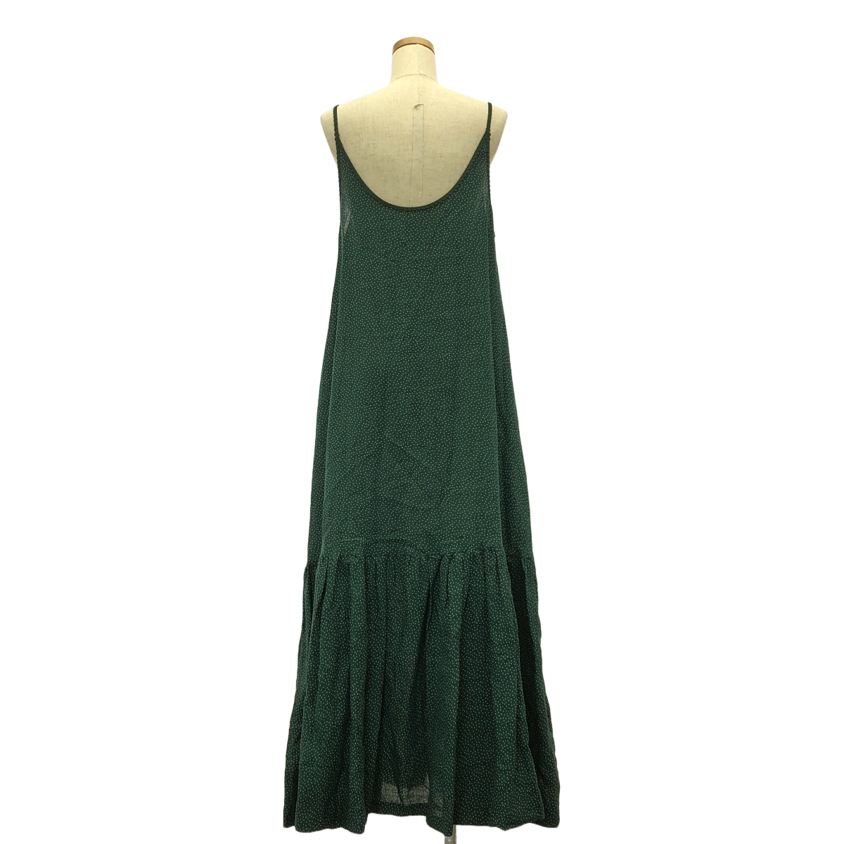 SCYE / サイ リネン 総柄 ギャザー ボリューム ワンピース