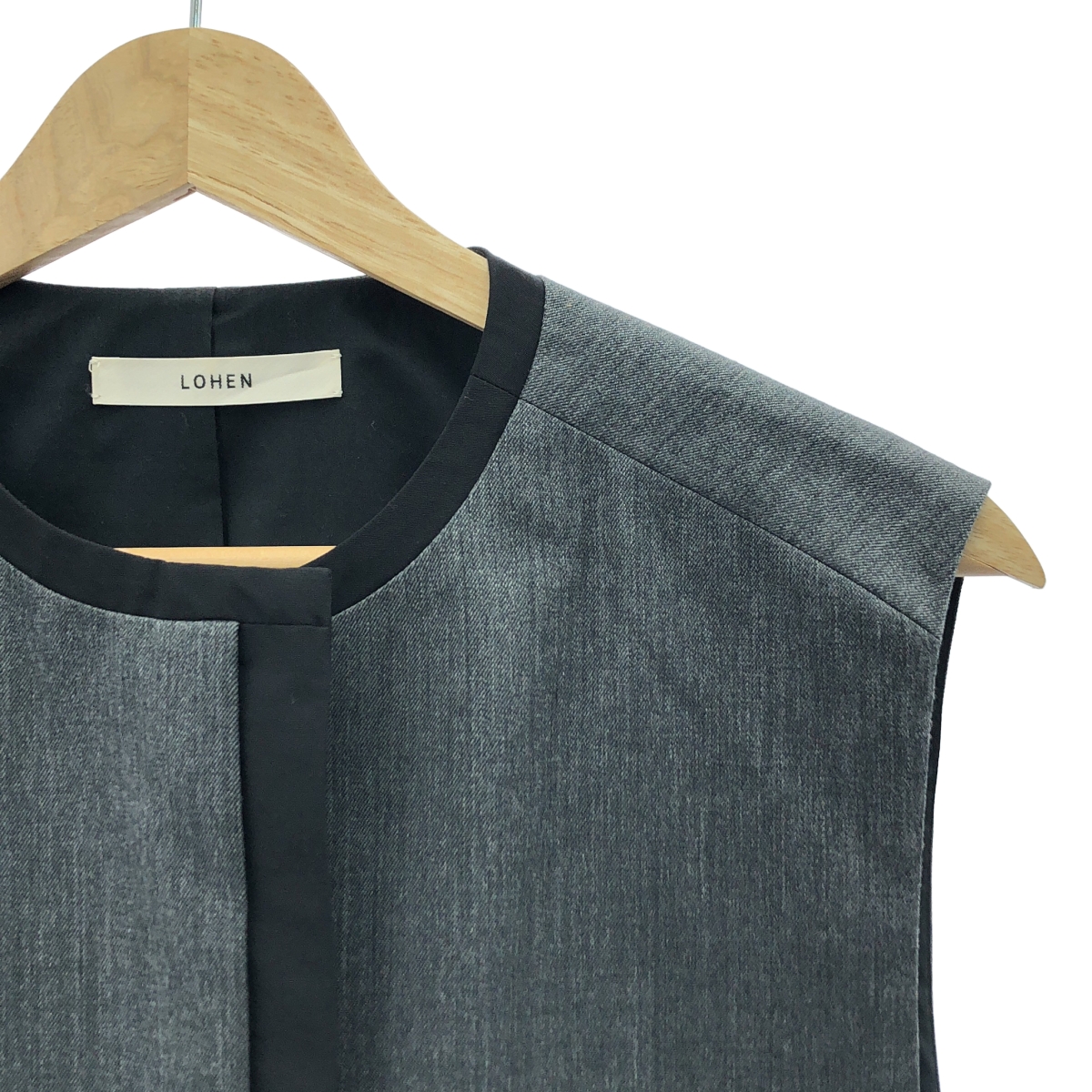 その他 ハイカウントウール バイカラー ジレ