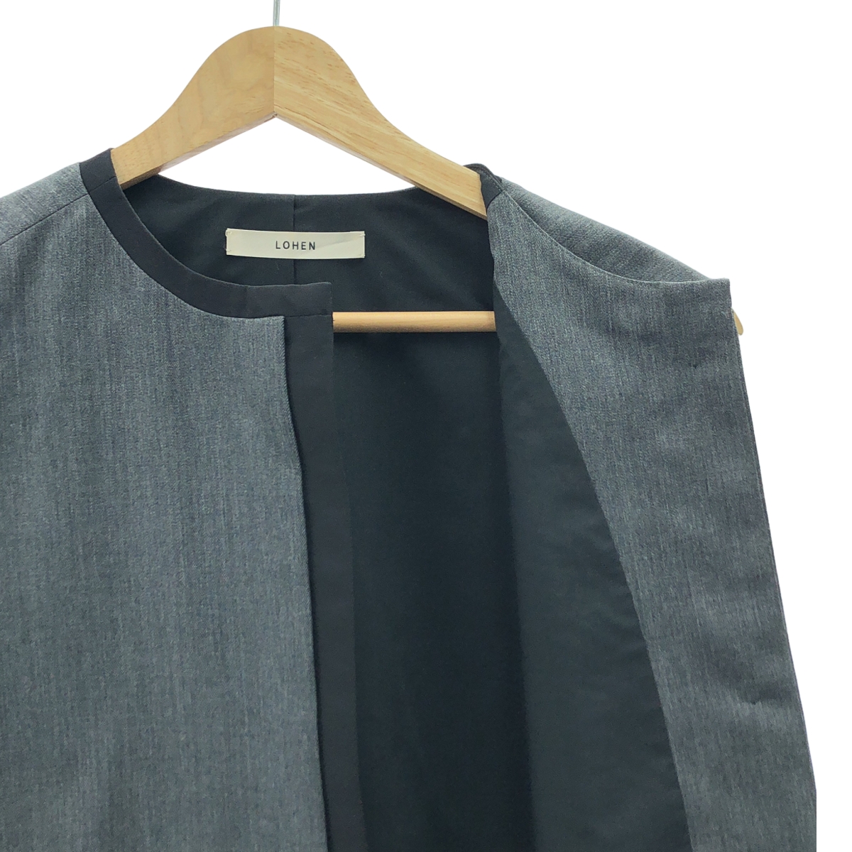 その他 ハイカウントウール バイカラー ジレ