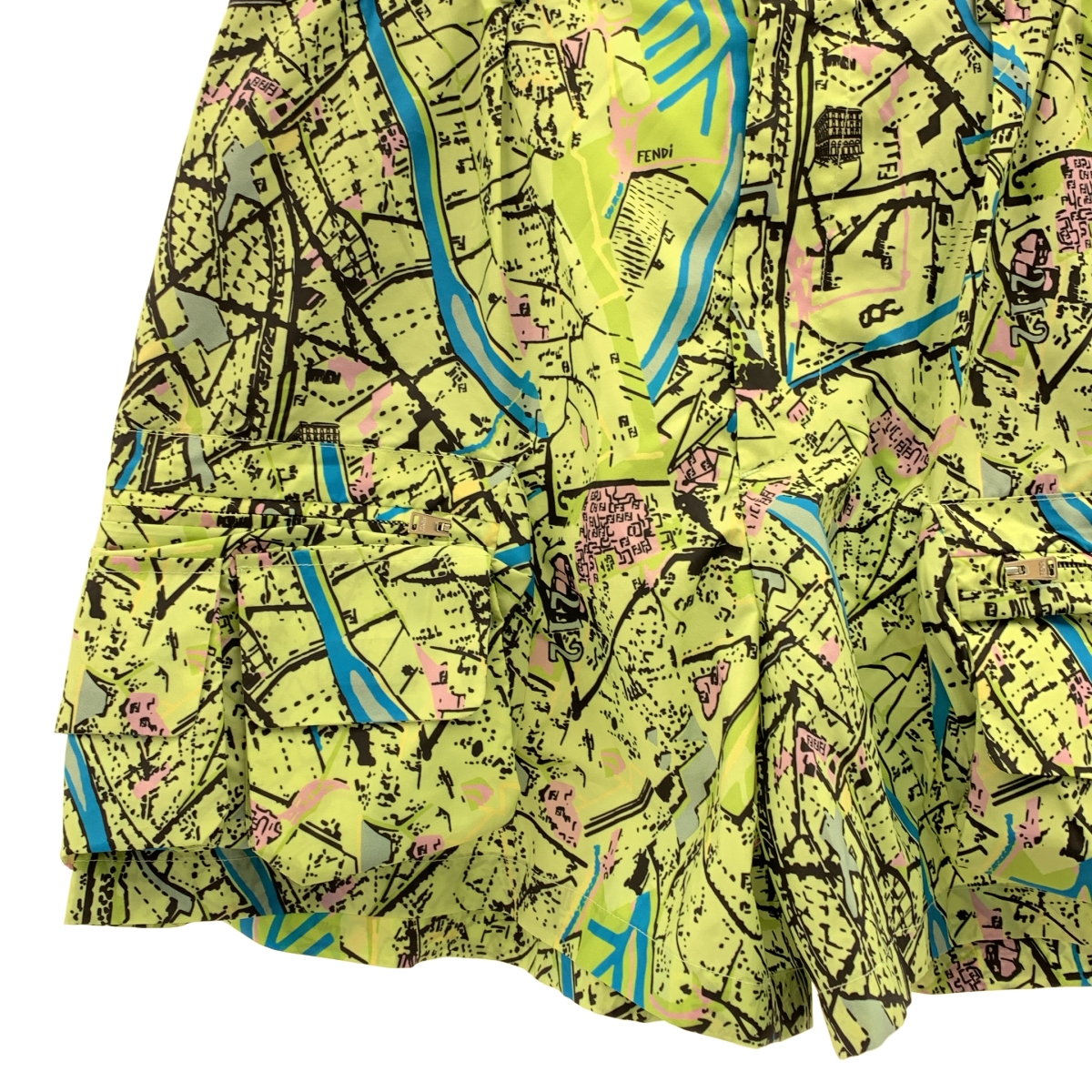 FENDI / フェンディ マッププリント カーゴ スイムショーツ