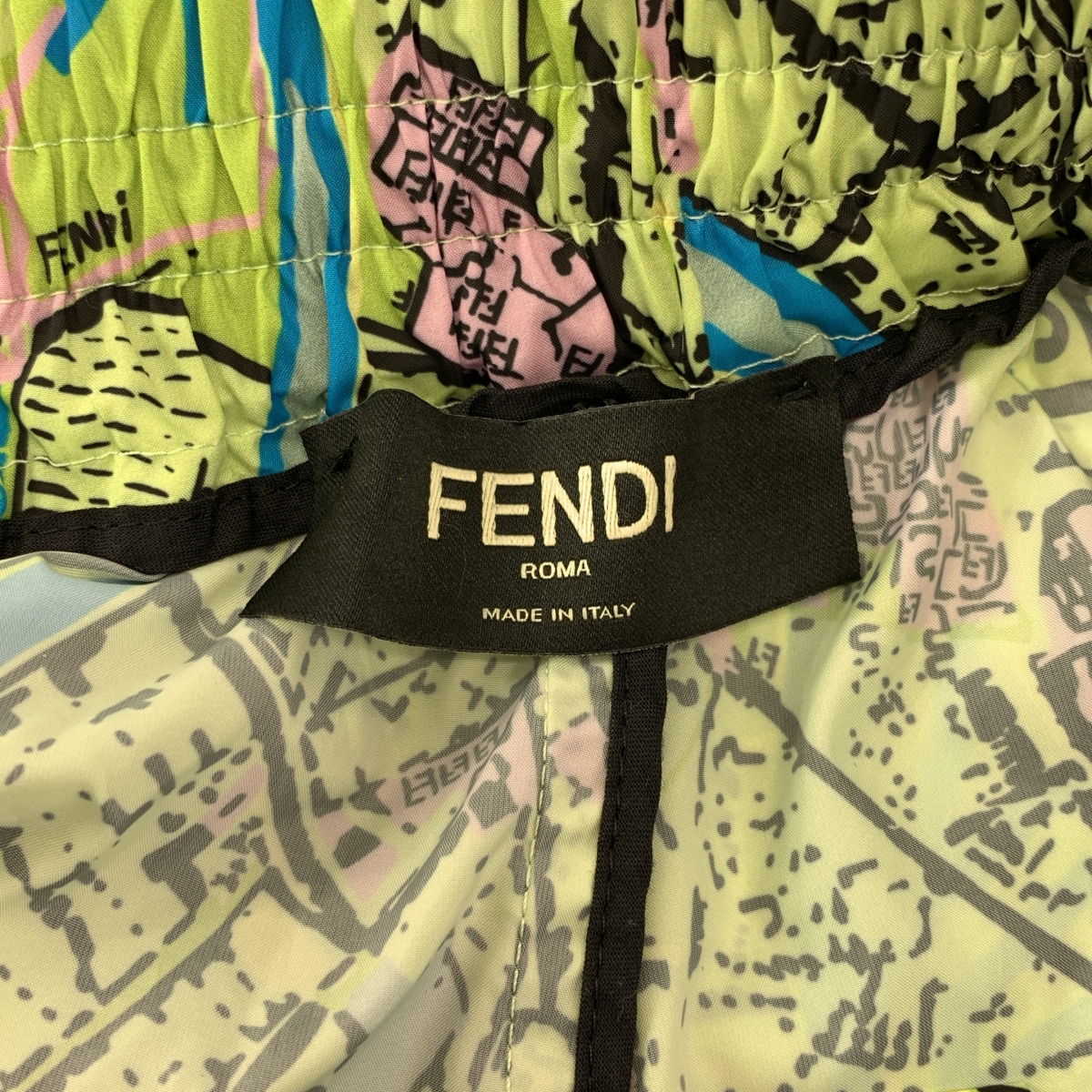 FENDI / フェンディ マッププリント カーゴ スイムショーツ