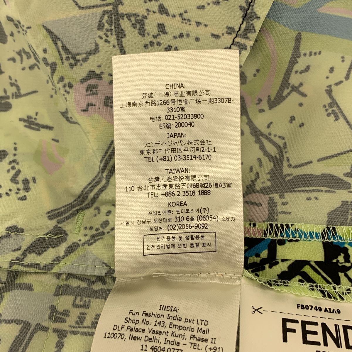 FENDI / フェンディ マッププリント カーゴ スイムショーツ