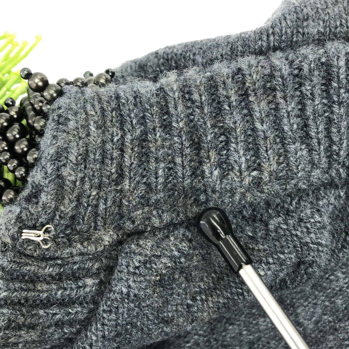 TOGA PULLA / トーガプルラ ビーズ フリンジ ニット カーディガン