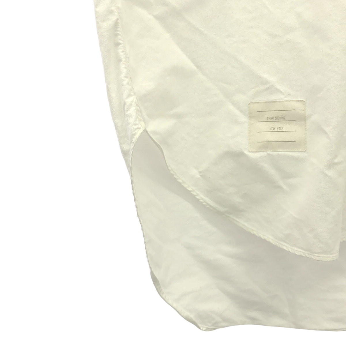 THOM BROWNE / トムブラウン コットン プルオーバー シャツワンピース