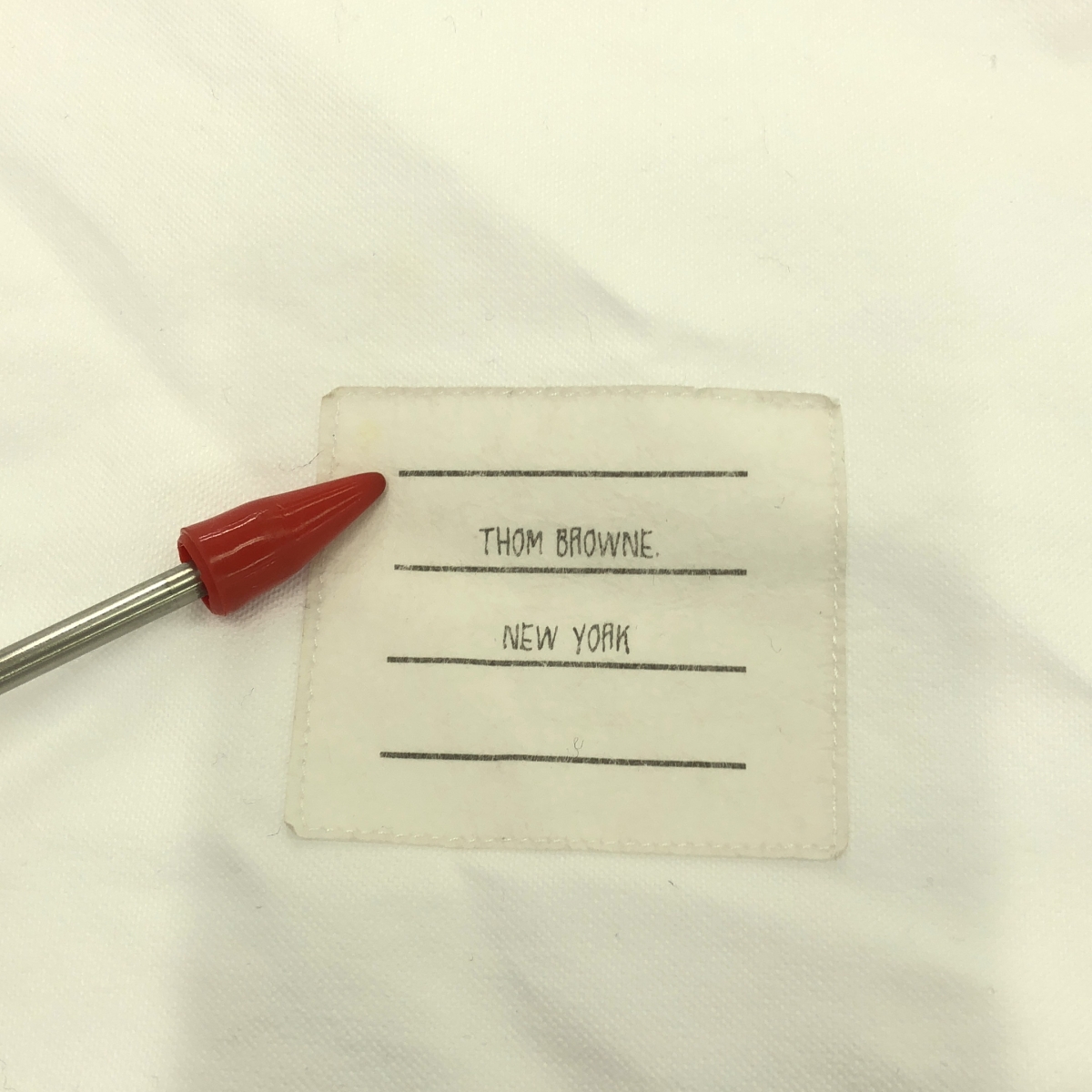 THOM BROWNE / トムブラウン コットン プルオーバー シャツワンピース