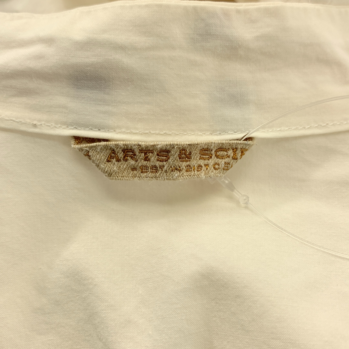 ARTS&SCIENCE / アーツアンドサイエンス コットン バンドカラー シャツワンピース