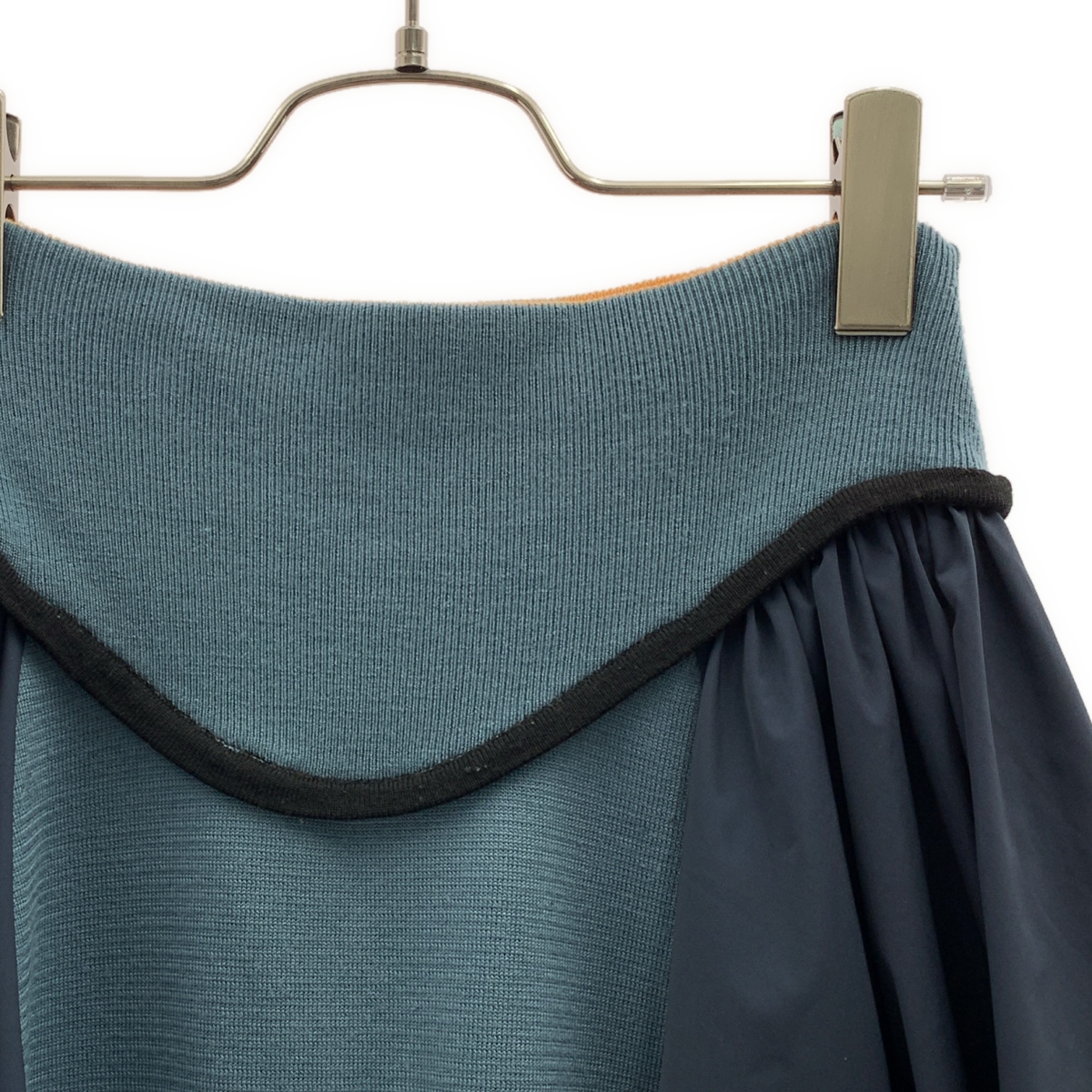 ENFOLD / エンフォルド ニット切替 バルーンスカート