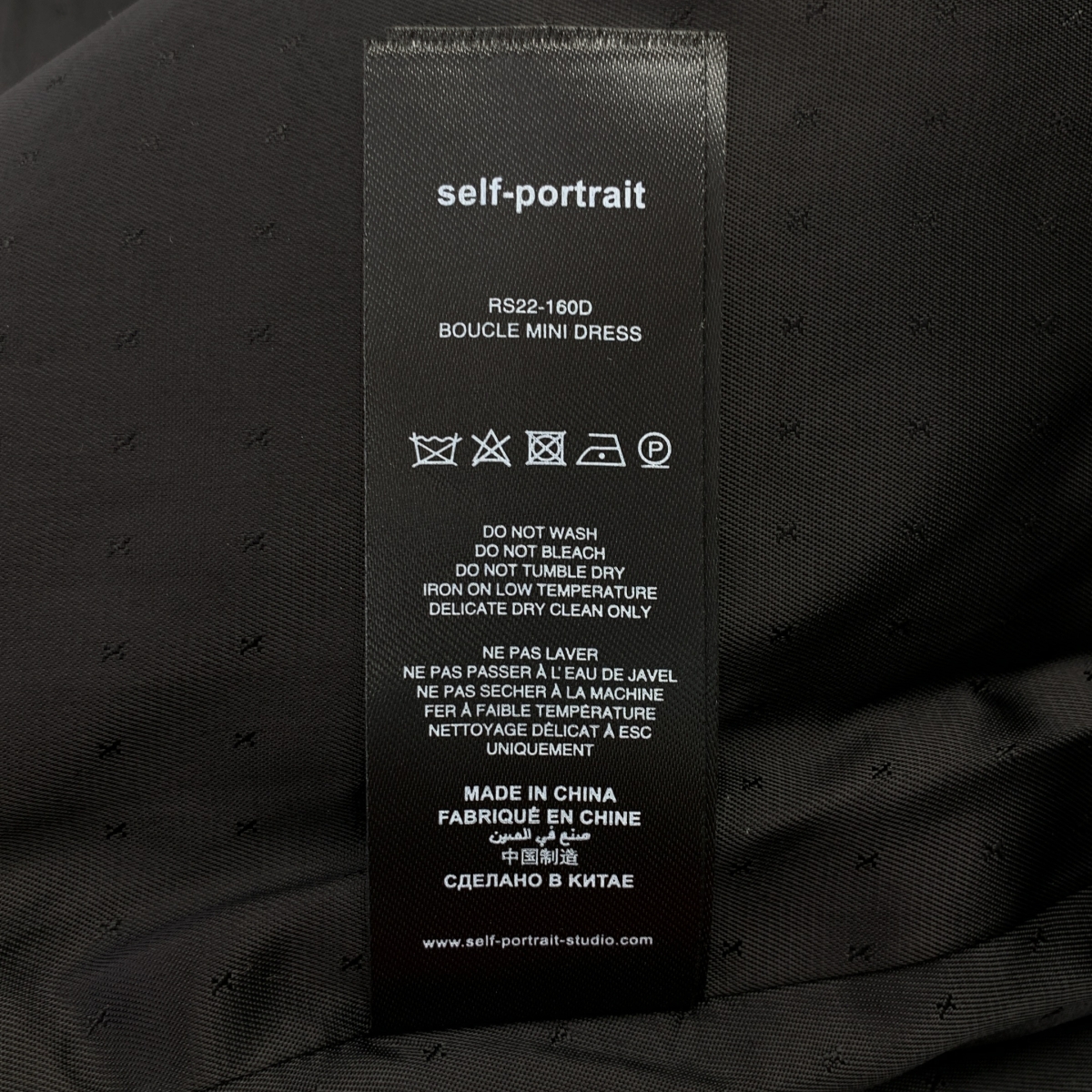 Self-Portrait / セルフポートレート BOUCLE MINI DRESS ブークレー ツイード ミニドレス ワンピース