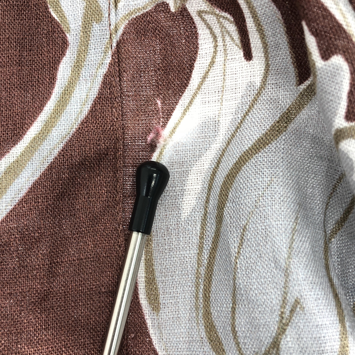 VALENTINO / ヴァレンティノ リネン フラワープリント オープンカラーシャツ