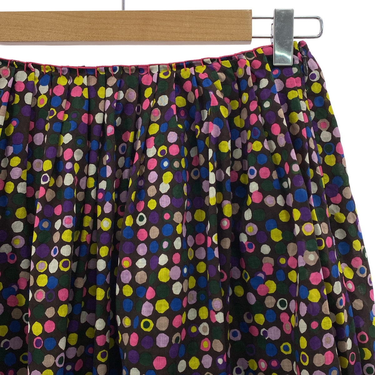 mina perhonen / ミナペルホネン ceremony ウール ドット 総柄 フレアスカート