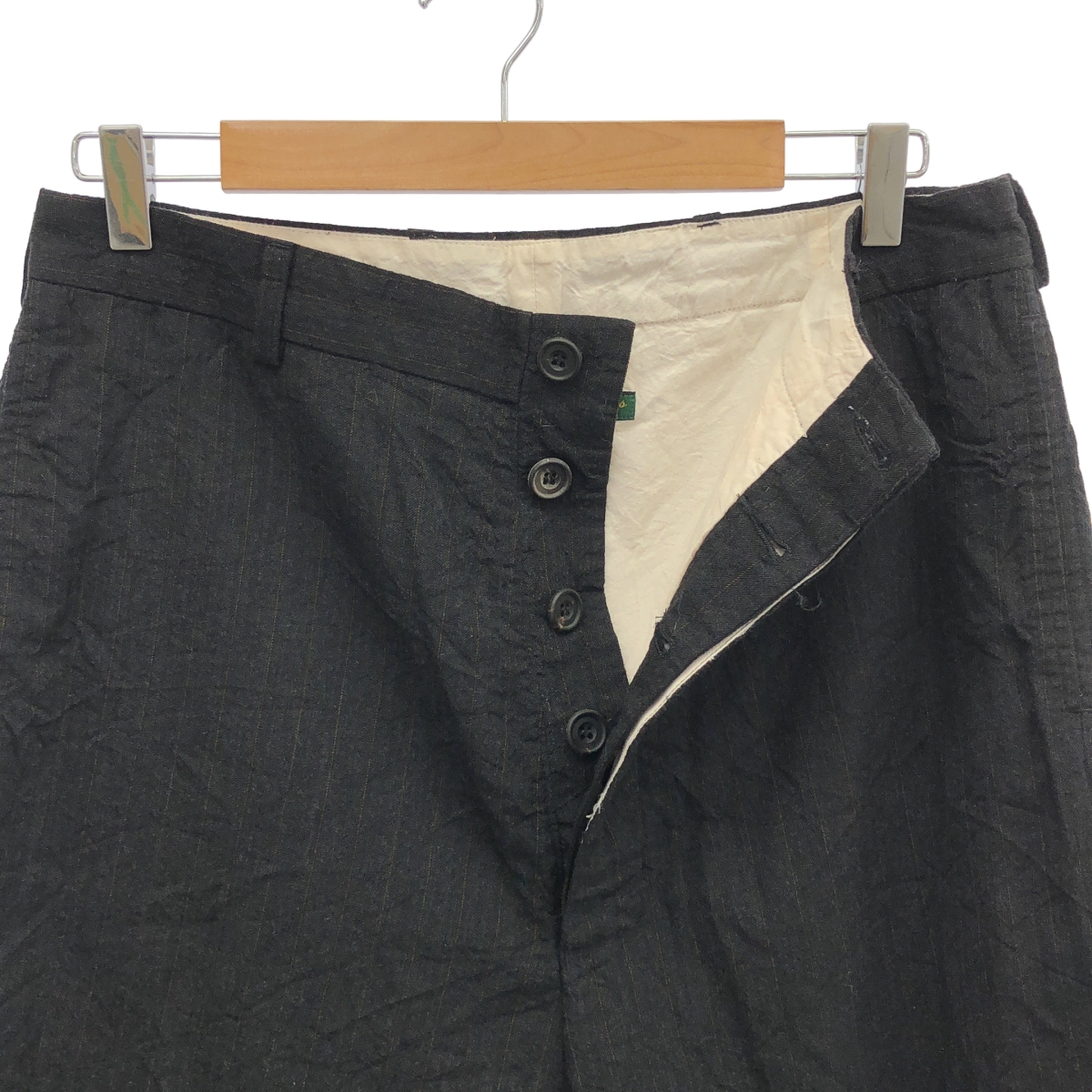 Paul Harnden / ポールハーデン × 10 corso como COMME des GARCONS / ウール ストライプ ハーフパンツ