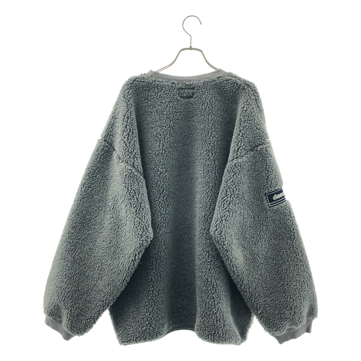 DESCENDANT / ディセンダント ボア オーバーシルエット ロゴ クルーネック スウェット